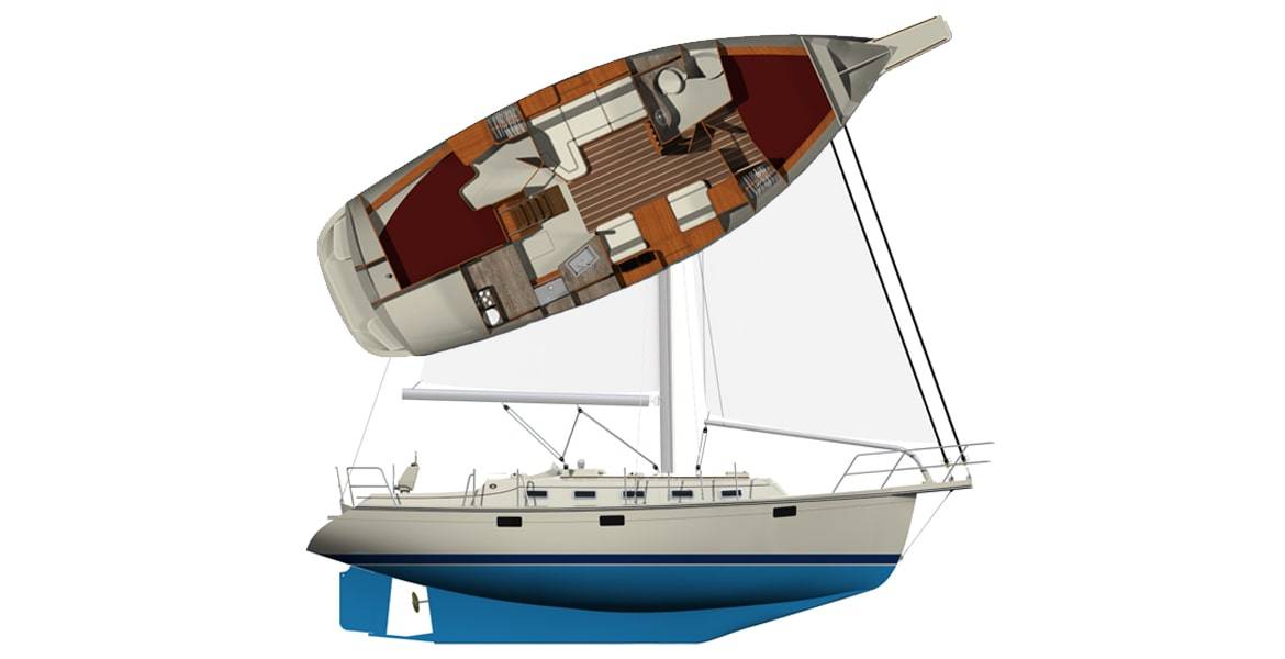 island packet 350 sailboatdata